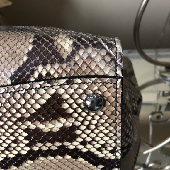PRADA Python BN2619 Pitone Lucido Roccia Bag - Picture 12 of 13